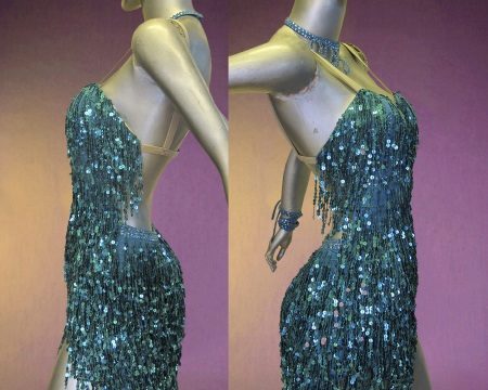 Robe Latino À Franges