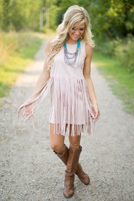 Robe à franges style country