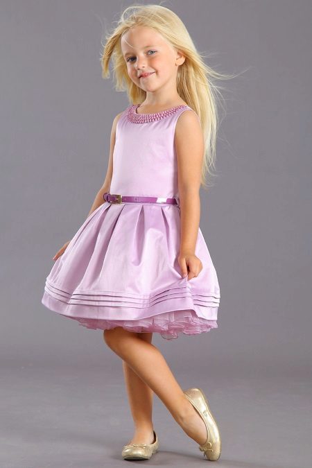 Élégante robe moelleuse pour les filles de 5 ans