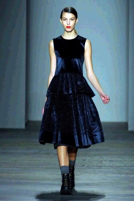 Robe en velours A-line