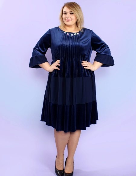 Robe de velours pour plein