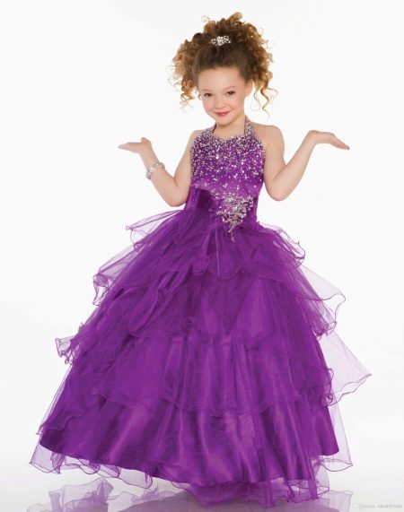 Élégante robe magnifique pour la fille de tulle