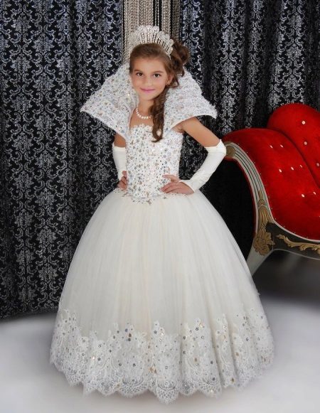 Elégante robe moelleuse de Noël pour filles