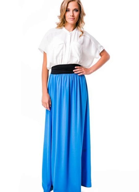 Jupe longue avec ceinture élastique