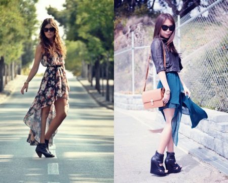 Jupe avec train et accessoires